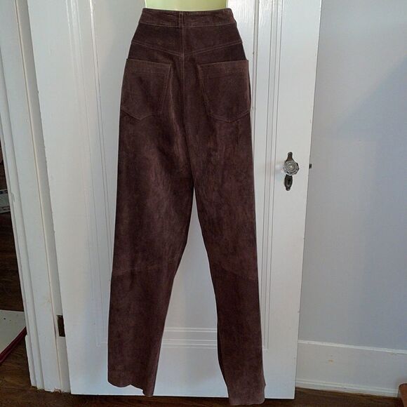 Vtg Scully brown suede leather pants - Picture 4 of 8